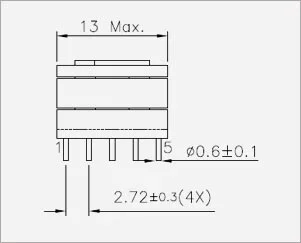 EF12.6 EE1304 9 pin Horizontal Bobbin View 1